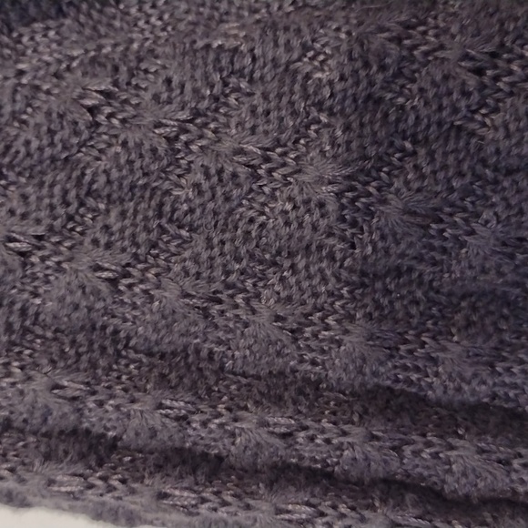 H&M Charcoal Gray Cable Knit Belted Long Sweater size Small - Picture 6 of 16